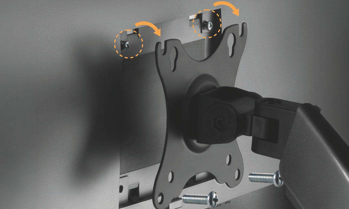 Brateck 17-32 inç monitör kolu, amortisörlü ve ayarlanabilir özellikleriyle ergonomik çalışma ortamı sağlar. Siyah renkli, dayanıklı ve kolay montajlı monitör tutucu.