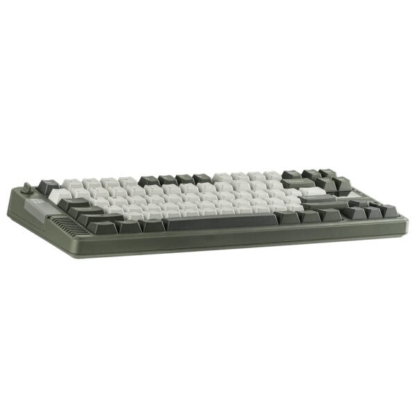 EPOMAKER RT85 Green White Wisteria V2 Kablosuz Mekanik Gaming Klavye, RGB aydınlatmalı, hotswap switch özellikli, şık ve dayanıklı tasarımıyla oyun ve yazılım çalışmalarına uygun.