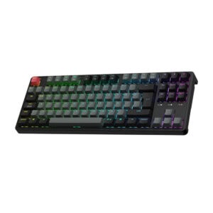 Yüksek performanslı Keychron C3 Pro 8K RGB mekanik klavye, Türkçe dil desteği ve siyah renk seçeneği ile oyun ve ofis kullanımı için ideal.