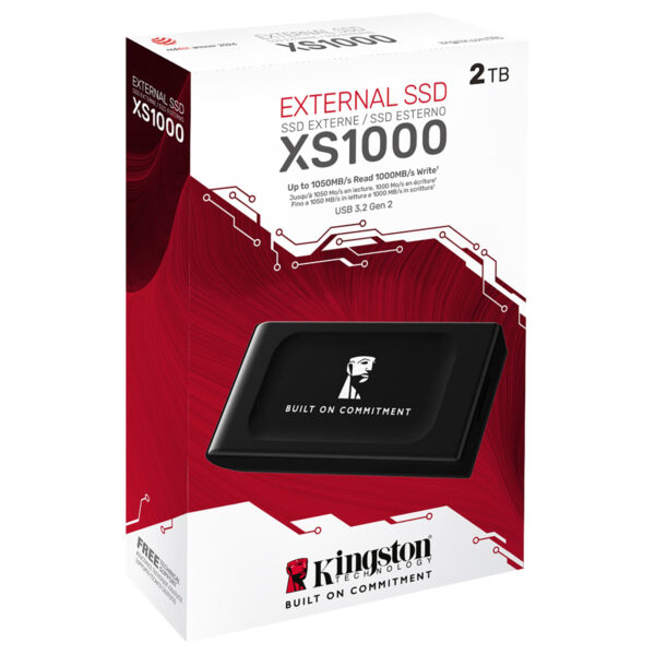 Kingston Xs1000 2tb Usb 3 2 Gen 2 Okuma 1050mb Yazma 1000mb Tasinabilir Harici Ssd Sxs1000 2000ga Y3