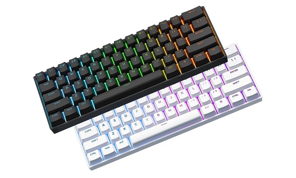 Yüksek performanslı MCHOSE Ace 60 Pro Siyah RGB Mekanik Klavye, kompakt tasarımı, KTEK manyetik anahtarlar ve 8K Hz Hall Effect teknolojisi ile oyun ve yazılım kullanımı için ideal.