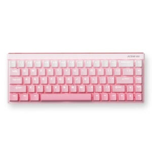 MCHOSE Ace 68 Air Peach Gradient RGB mekanik oyun klavyesi, kompakt tasarımı, Hall Effect Kailh Manyetik Switch ve Hotswap özelliği ile yüksek performans sağlar.