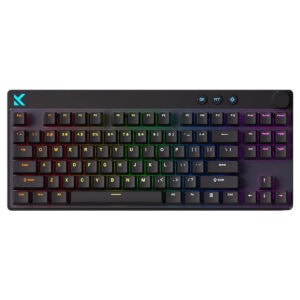 RGB aydınlatmalı MCHOSE Mix 87 Siyah Oyun Klavyesi, yüksek performanslı ve dayanıklı tasarımıyla oyun deneyiminizi artırır. Manyetik anahtarlar ve form faktörü ile ergonomik kullanım sağlar.