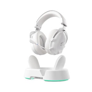 MCHOSE V9 Turbo Icy White 7.1 Surround Kablosuz Gaming Kulaklık, yüksek ses kalitesi ve rahat tasarımıyla oyun deneyimini artırır. Icy White renk seçeneğiyle şık ve modern görünüm sağlar.