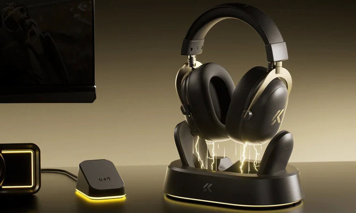 MCHOSE V9 Turbo Beyaz Altın 7.1 Surround Kablosuz Gaming Kulaklık, yüksek ses kalitesi ve konforlu tasarımıyla oyun ve müzik deneyimini artırır.