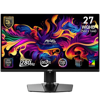 MSI MAG 271QP QD-OLED X28 26.5 Pivot Gaming Monitör H1