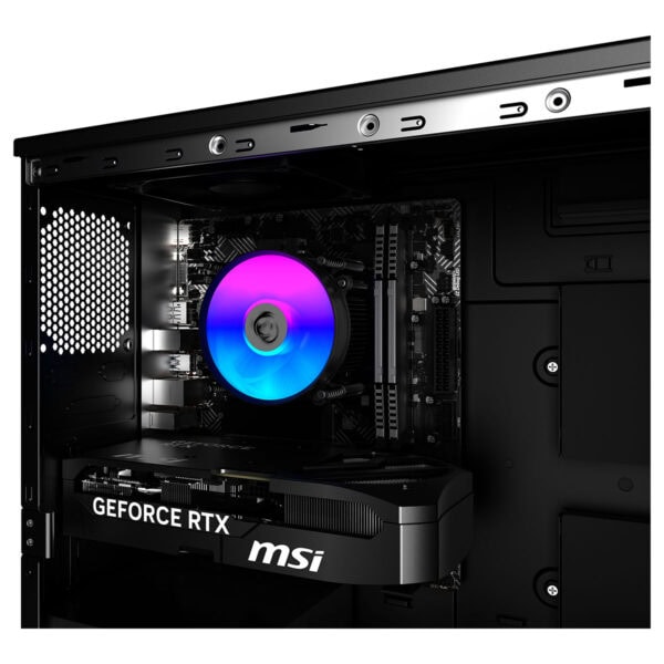 MSI MAG INFINITE S3 14NVL5-3276EU iç tasarımı ve donanım özellikleri, Intel Core i5-13400F işlemci ve GeForce RTX 5060 ekran kartı ile yüksek performans sağlar.