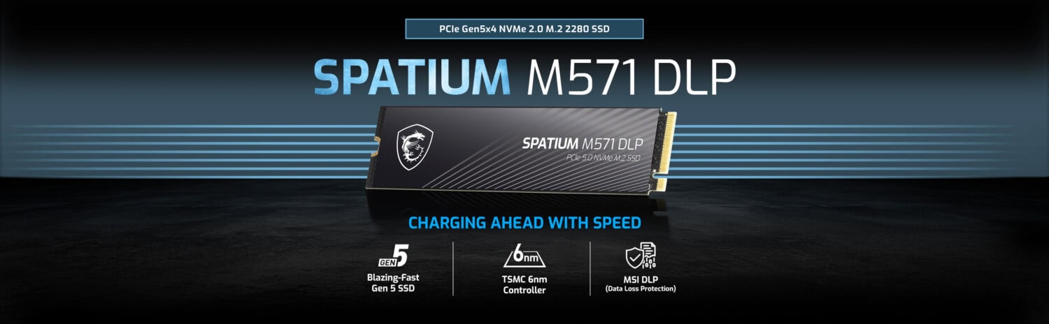 NVMe PCIe Gen5 M.2 SSD ile yüksek performans ve hızlı okuma yazma hızları.