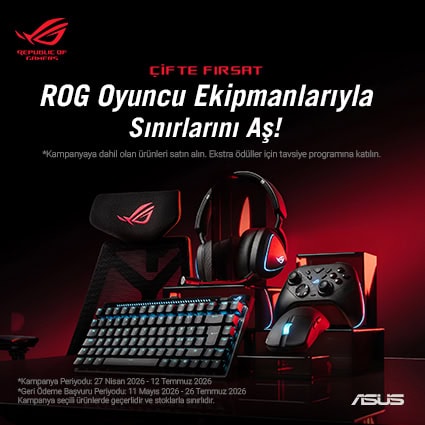 ROG Oyun Donanımlarıyla Sınırları Aşın, yüksek performans ve dayanıklılık sağlayan oyuncu ekipmanlarıyla oyun deneyiminizi geliştirin.