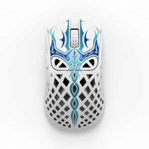 Riptide 8K Hz özel tasarımlı kablosuz gaming mouse, HAWKEYE sensör ve yüksek hızda 8K Hz raporlama ile üstün performans sağlar. Triaina temalı, hafif ve ergonomik tasarımıyla profesyonel oyuncular içi.