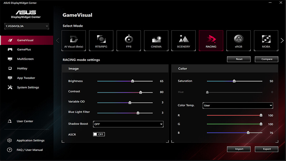 TUF Gaming VG27AQL5A ASUS TUF Gaming VG27AQL5A Gaming Monitör H10