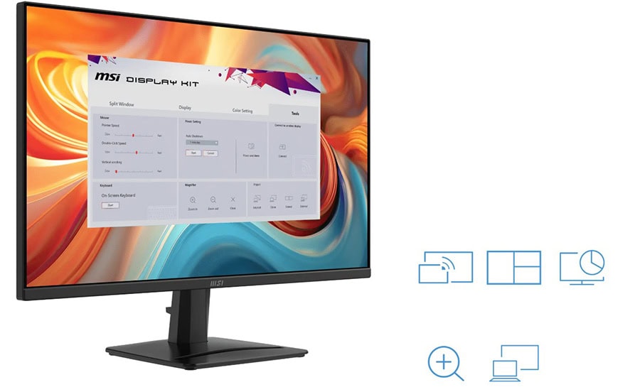 MSI PRO MP275Q E14 27 inç 144Hz 1ms WQHD IPS monitör, FreeSync teknolojisi ve yüksek çözünürlük ile profesyonel ve oyun kullanımı için ideal.