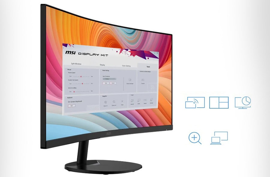 MSI PRO MP341CQ E12 34 inç 120Hz UWQHD Kavisli VA Monitör.