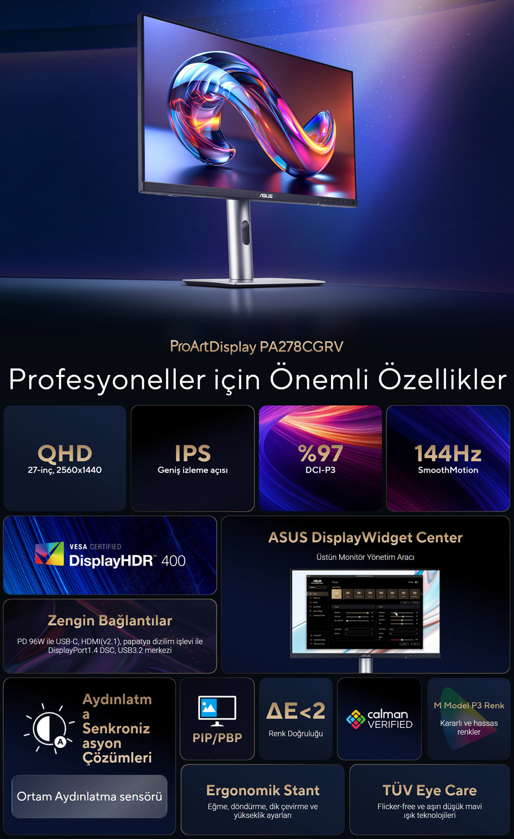 ASUS ProArt Display PA278CGRV Monitör H2