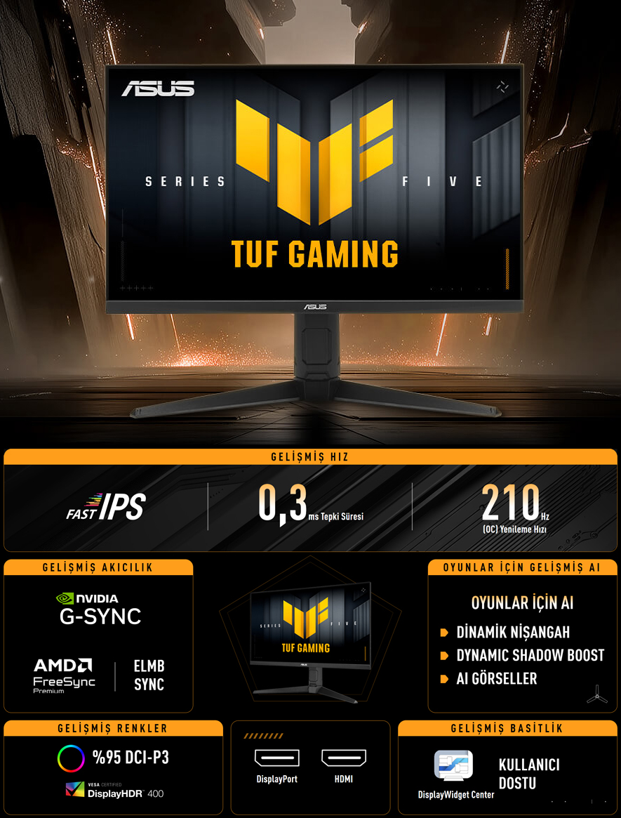 TUF Gaming VG27AQL5A ASUS TUF Gaming VG27AQL5A Gaming Monitör H2
