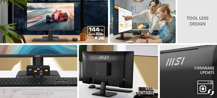 MSI PRO MP275Q E14 27 inç 144Hz 1ms WQHD IPS monitör, yüksek performans ve net görüntü kalitesi sunar. FreeSync teknolojisi ile akıcı oyun deneyimi sağlar.