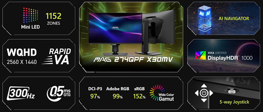 MSI MAG 274QPF X30MV Gaming Monitör H4