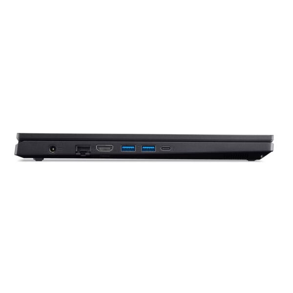Acer Nitro V 15 ANV15-52 dizüstü bilgisayarın yan görünümü, çeşitli bağlantı noktaları ve portlar detaylı şekilde gösterilmektedir.