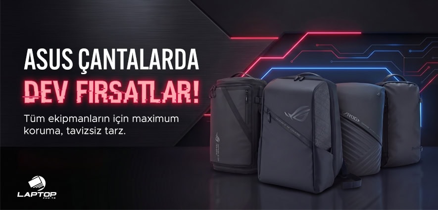 Asus çantalarında maksimum koruma ve şık tasarım, laptop ve ekipmanlarınız için ideal saklama çözümleri. Dayanıklı ve kullanışlı tasarımıyla profesyonel ve öğrenci ihtiyaçlarına uygun.