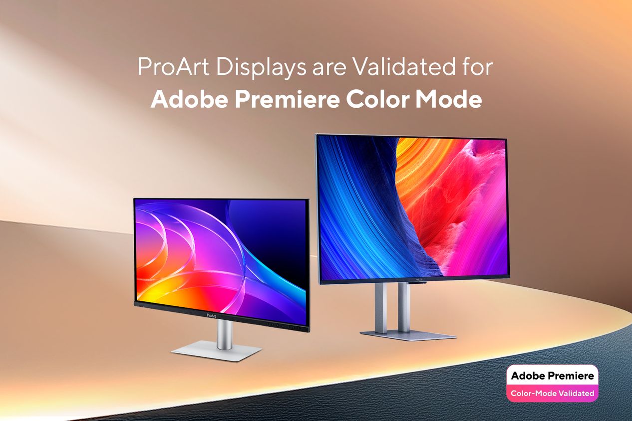 Asus Ve Adobeden Dev Ortaklik Proart Ekranlar Adobe Premiere Renk Modu Dogrulamasi Alan Dunyanin Ilk Monitorleri Oldu