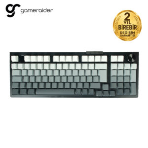 Gamerider markalı, yüksek performanslı oyun ve ofis kullanımı için tasarlanmış klavye. Dayanıklı yapısı ve ergonomik tasarımıyla bilgisayar deneyiminizi artırır.
