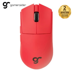 Kırmızı renkli GamerAider kablosuz oyun faresinin yüksek hassasiyetli sensörü ve ergonomik tasarımı ile üstün performans sağlar. Uzun pil ömrü ve hızlı tepki süresi ile oyun deneyimini.