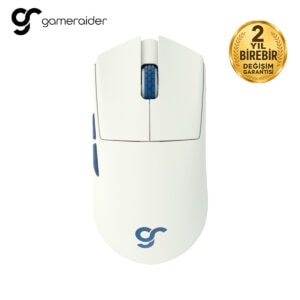 Yüksek hassasiyetli kablosuz oyuncu mouse, ergonomik tasarımı ve dayanıklı yapısıyla oyun deneyimini artırır, uzun süre konfor sağlar.