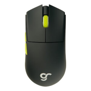 Yüksek hassasiyetli oyun mouse'u, siyah ve yeşil renk detaylarıyla ergonomik tasarım. Profesyonel oyuncular ve ofis kullanımı için ideal, yüksek DPI ve hızlı tepki süresi sağlar.