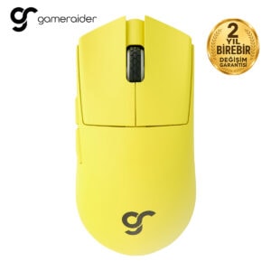 Sarı renkli, ergonomik tasarımlı gaming mouse, yüksek hassasiyet ve hızlı tepki süresi ile oyun performansını artırır. Gelişmiş sensör ve rahat tutuş sağlayan yapısıyla oyuncular iç.