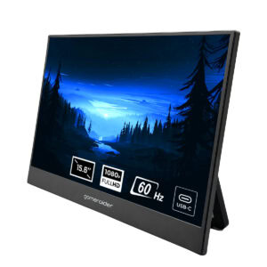 Yüksek çözünürlüklü 15.6 inç oyun monitörü, 1080p Full HD ekran ve 60 Hz yenileme hızı ile akıcı görüntü deneyimi sağlar. USB-C bağlantısı ve şık tasarımıyla oyun ve profesyon.