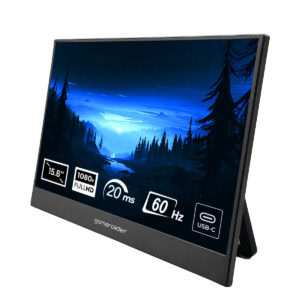 Oyun ve grafik tasarım için 15.6" Full HD ekran, 1080p çözünürlük, 20ms tepki süresi, 60Hz yenileme hızı ve USB-C bağlantısı ile yüksek kalite ve akıcı görüntü deneyimi sağlar.
