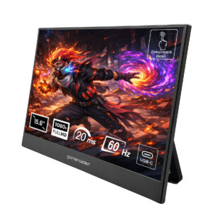 Yüksek çözünürlüklü 15.6" Full HD oyun monitörü, 1080p ekran ve 60Hz yenileme hızı ile akıcı oyun deneyimi sağlar. 20ms tepki süresi ve USB-C bağlantısı ile gelişmiş performans sun.