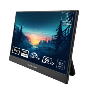 Oyun ve multimedya için 15.6 inç Full HD ekran, 1080p çözünürlük, 60Hz yenileme hızı ve 20ms tepki süresi ile yüksek performans sağlar. USB-C bağlantısı ve dokunmatik ekran özelliği ile kullanımı kola.