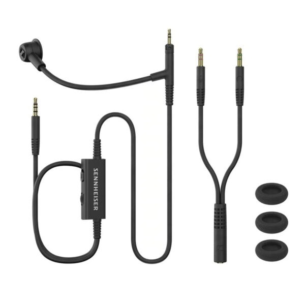 Sennheiser HD 500 BAM kulaklık ve mikrofon seti, yüksek ses kalitesi ve konfor sunar, profesyonel ses deneyimi için ideal.