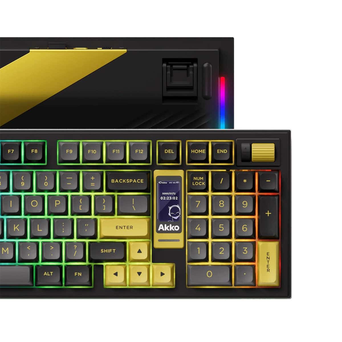 Akko 5098b Black Gold V3 Piano Pro Switch Hotswap Rgb Kablosuz İngilizce Mekanik 2