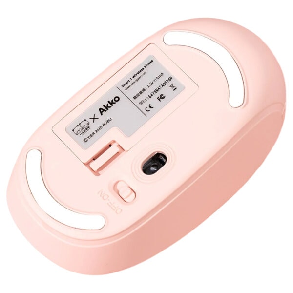 Kablosuz fare, yumuşak pembe renk ve ergonomik tasarım ile konforlu kullanım sağlar. Uzun pil ömrü ve hassas izleme özellikleriyle bilgisayar ve dizüstü bilgisayar kullanıcıları için idea.