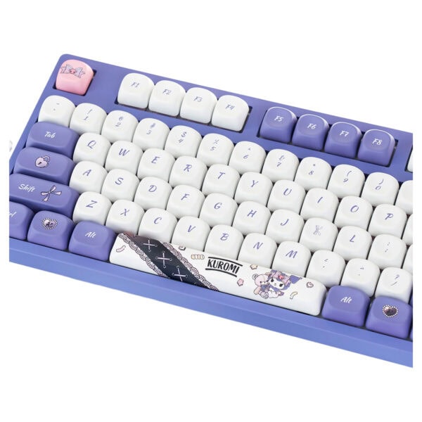 Küçük renkli klavye seti, sevimli ve fonksiyonel tasarımıyla bilgisayar kullanımını eğlenceli hale getirir. Özellikle gençler ve çocuklar için ideal, şık ve ergonomik klavye aksesuarı.