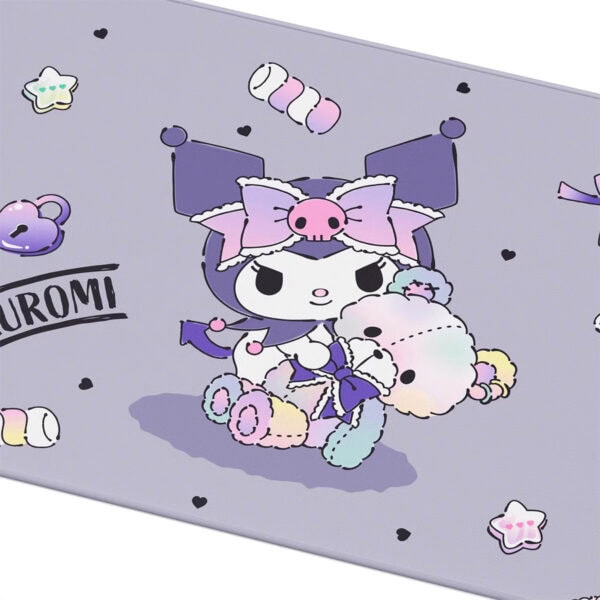 Kuromi ve Pompompurin karakterleriyle süslenmiş sevimli laptop sticker seti, pastel renkler ve eğlenceli tasarımlarla bilgisayarınızı kişiselleştirin.