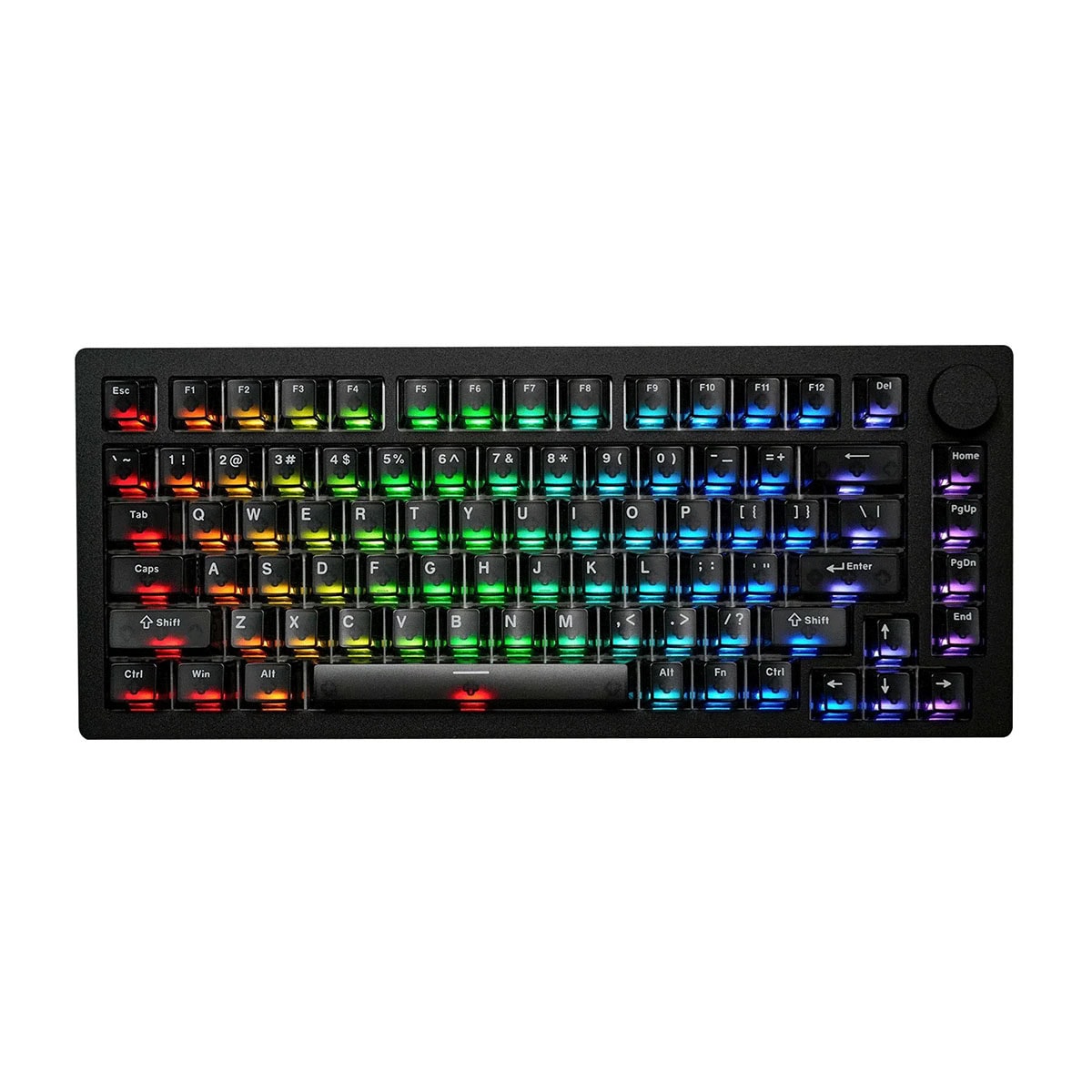 Renkli RGB aydınlatmalı mekanik klavye, bilgisayar ve oyun ekipmanları için ideal, yüksek performanslı ve dayanıklı tasarım.