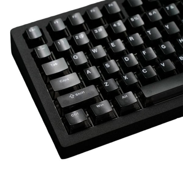 Yazılım klavyesi, siyah ve gri renkli tuşlarıyla ergonomik tasarımıyla bilgisayar kullanıcılarına konfor sağlar. Dayanıklı yapısı ve hassas tuşlarıyla yüksek performans sunar.