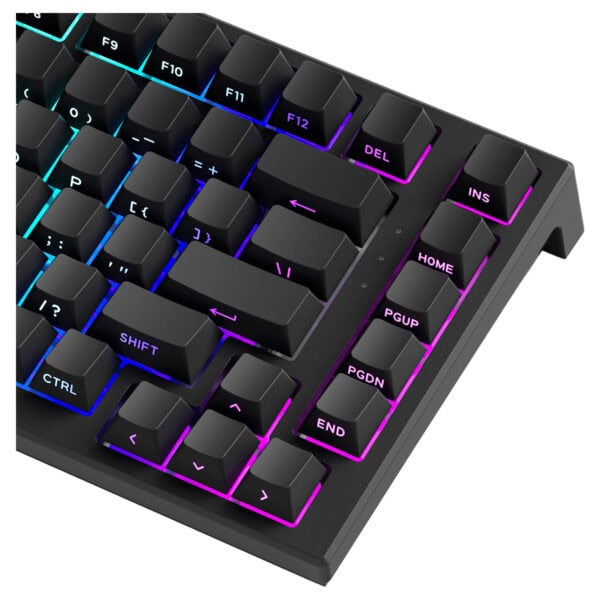 RGB aydınlatmalı mekanik oyun ve yazılım klavyesi, yüksek performanslı tuşlar ve şık tasarımıyla bilgisayar kullanıcılarının favorisi. Çok renkli aydınlatma efektleri ve dayanıklı yapısıyla dikkat çek.