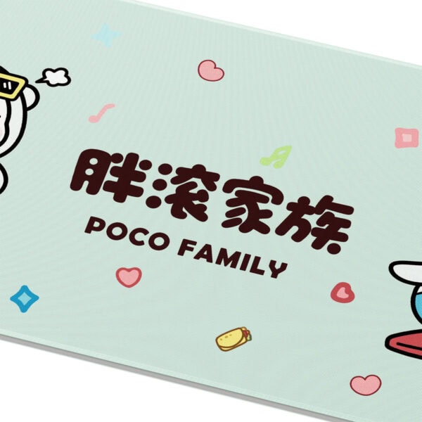 POCO Family mutfak logosu, renkli ve eğlenceli tasarımıyla mutfak dekorasyonuna neşe katıyor. Modern ve şık görünümleriyle mutfak alanınıza uyum sağlar.
