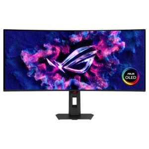 ASUS OLED ekranlı ultra geniş monitör, canlı renkler ve üstün görüntü kalitesi ile profesyonel ve oyun deneyimini bir arada sunar.