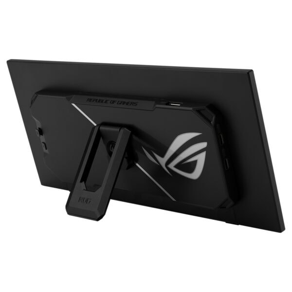 ASUS ROG Strix oyun monitörü arka görünüm, yüksek performans ve görsel kalite sunan, oyun tutkunları için tasarlanmış profesyonel ekran.