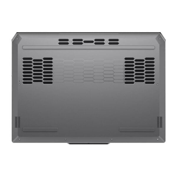 Laptop ve bilgisayarlar için güç kaynağı ünitesinin alt görünümü, soğutma delikleri ve dayanıklı metal yapı detaylarıyla.