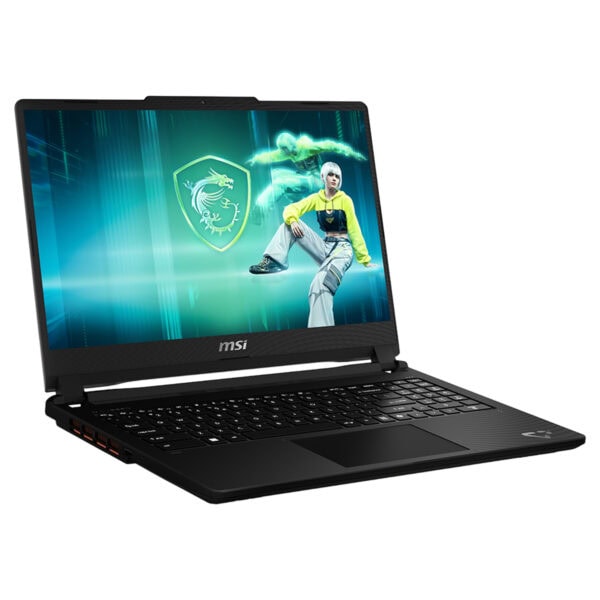 MSI gaming dizüstü bilgisayar, güçlü işlemci ve ekran kartı ile yüksek performans sağlar, oyun ve profesyonel kullanım için ideal.