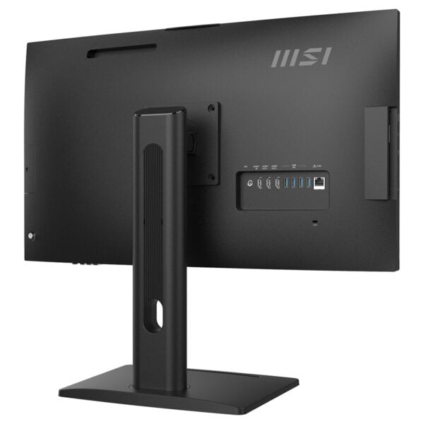MSI monitör arka paneli, çeşitli bağlantı noktaları ve güç girişleriyle modern ve kullanışlı tasarımıyla dikkat çekiyor.