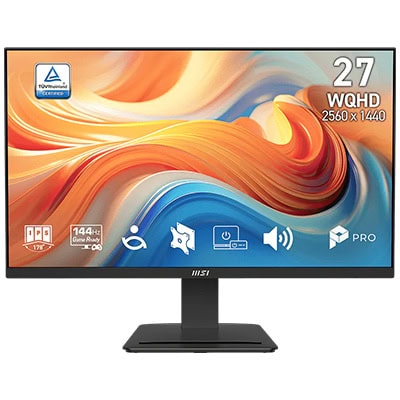 Yüksek çözünürlüklü 27 inç WQHD monitör, 2560x1440 ekran çözünürlüğü ve 144Hz yenileme hızıyla profesyonel ve oyun performansını artırır. IPS panel teknolojisi ile geniş görüş açıları ve canlı renkler.