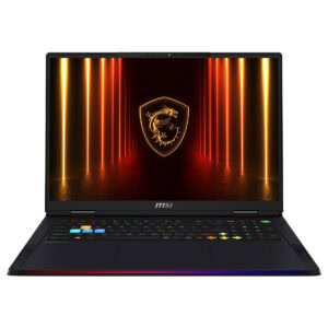 MSI gaming dizüstü bilgisayarı, güçlü işlemci ve ekran kartı ile yüksek performans sağlar. Renkli klavye ve şık tasarımıyla oyun ve profesyonel kullanım için ideal.