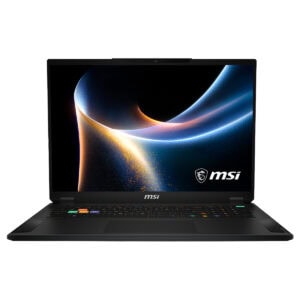 MSI markalı, yüksek performanslı dizüstü bilgisayar, güçlü ekran ve modern tasarım ile profesyonel ve oyun amaçlı kullanım için ideal.